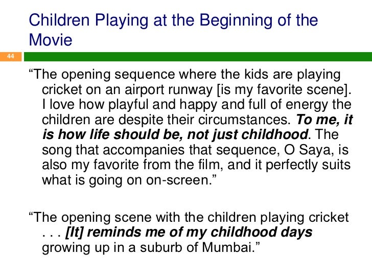 slumdog millionaire literary elements slumdog millionaire themes and issues
